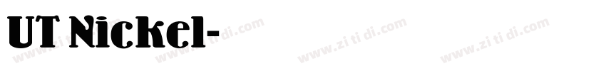UT Nickel字体转换